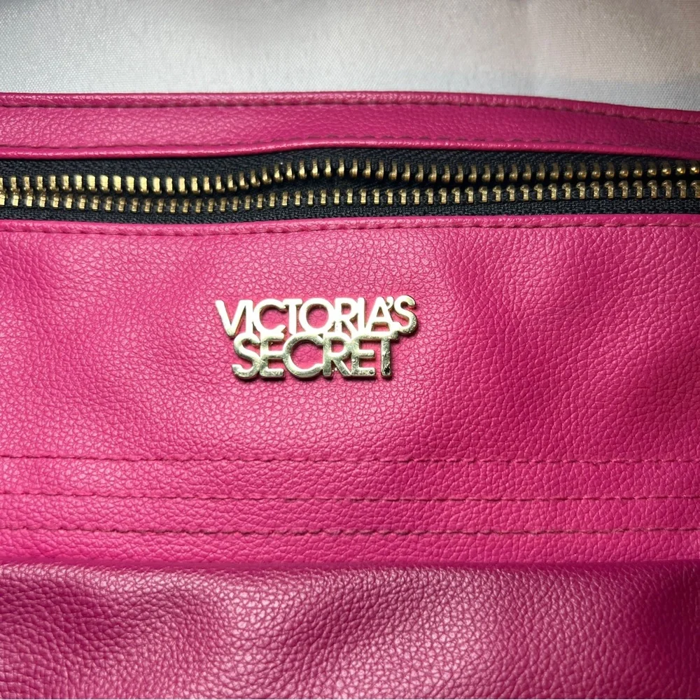 Victoria's Secret Fuchsia Cosmetic Bag‎ with Tassel