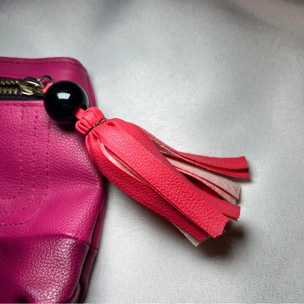 Victoria's Secret Fuchsia Cosmetic Bag‎ with Tassel