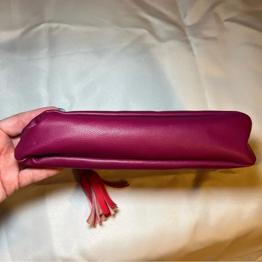Victoria's Secret Fuchsia Cosmetic Bag‎ with Tassel