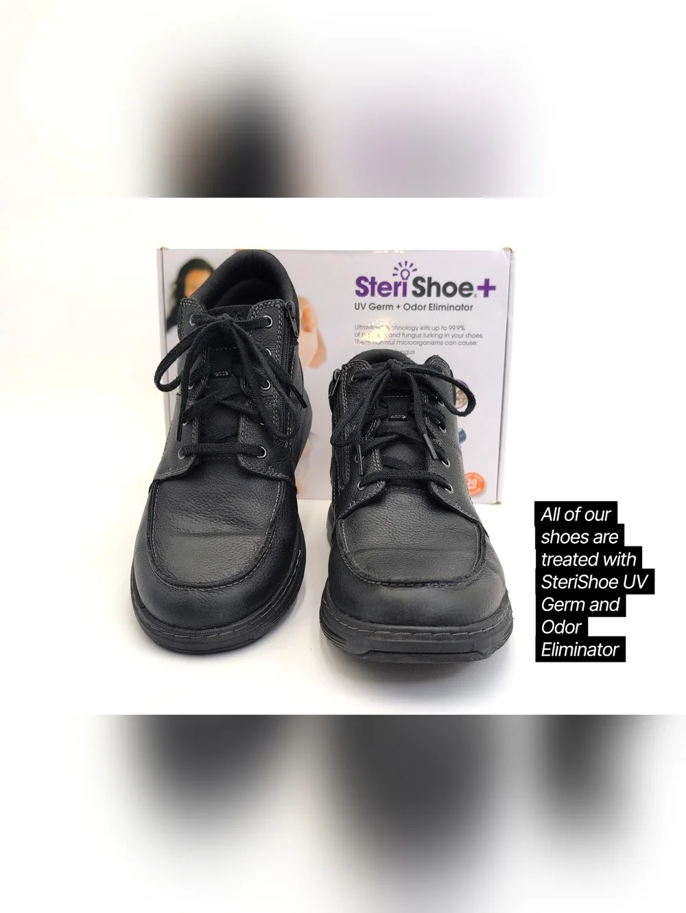 Clarks shaped polished men’s