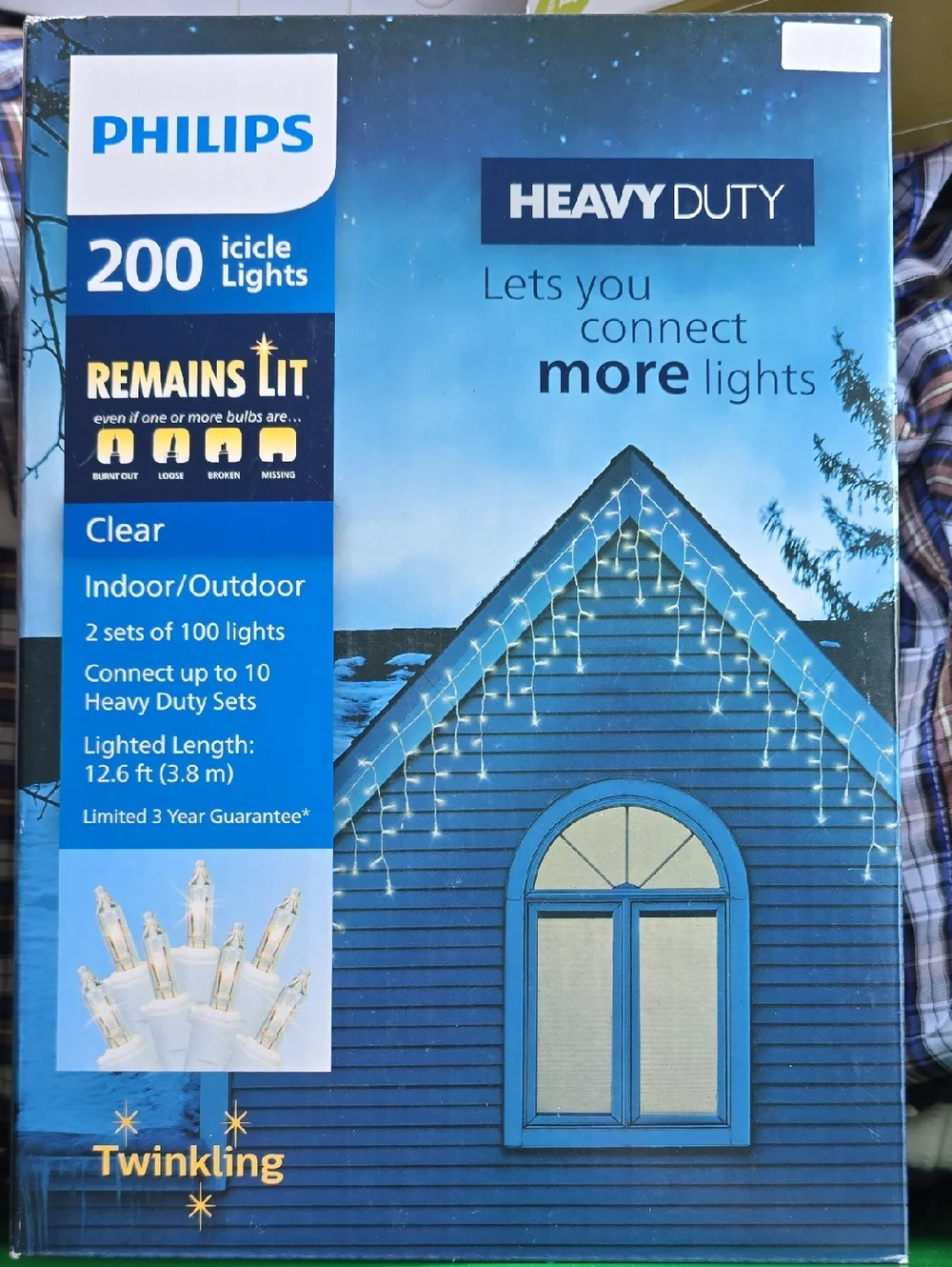 Philips Clear Icicle Lights - White