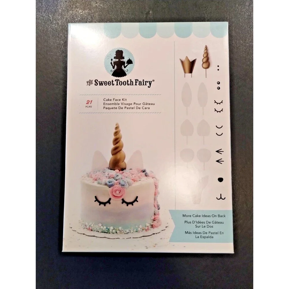 American Crafts, The Sweet Tooth Fairy Cake Face Kit, 21 Pieces, NEW