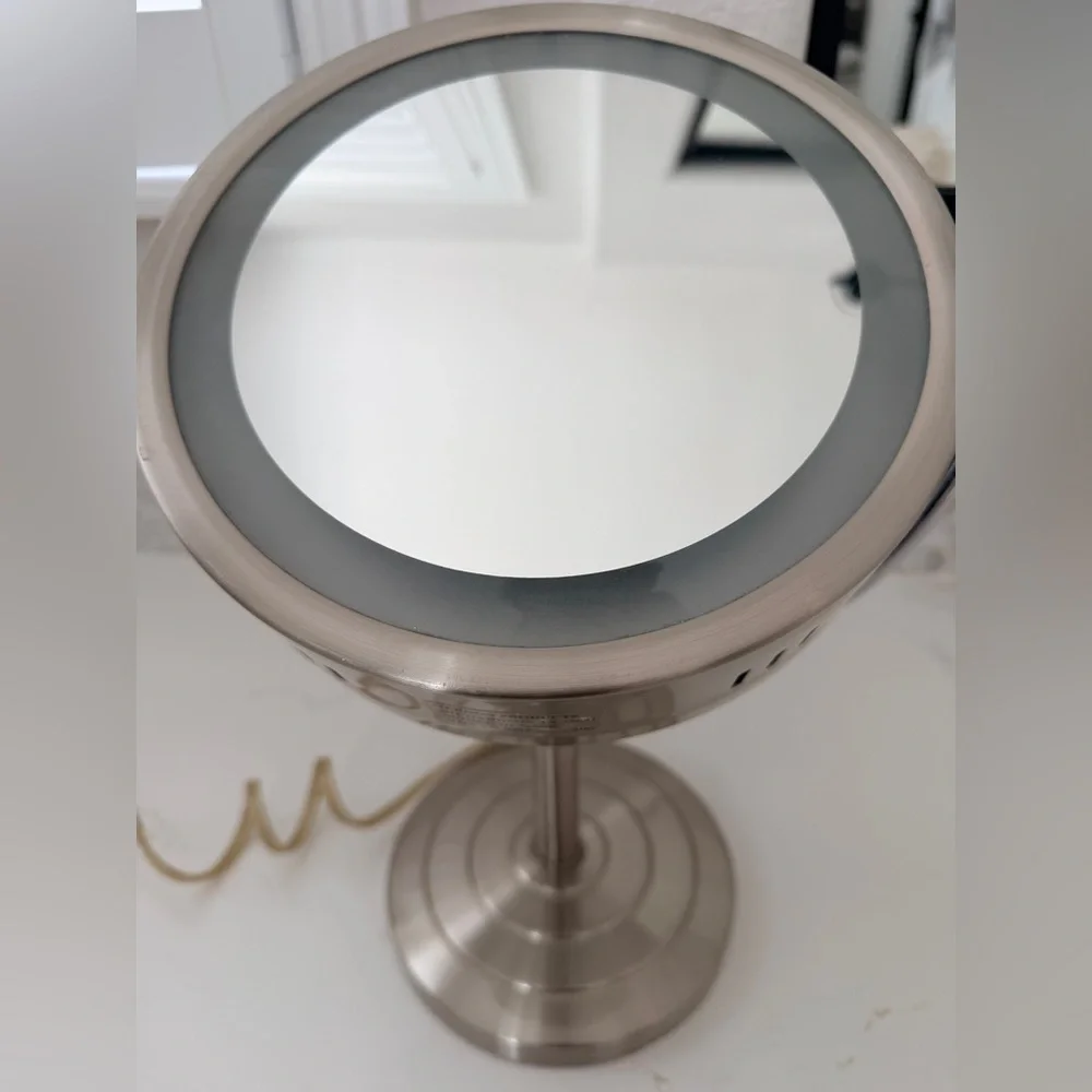 LED Lighted Vanity Mirror in Brushed Nickel