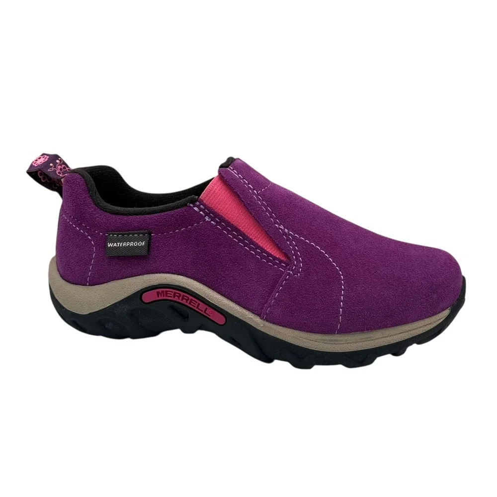 Merrell Girls Jungle Moc Frosty Waterproof Slip-on Moccasin Size 11.5 Wineberry