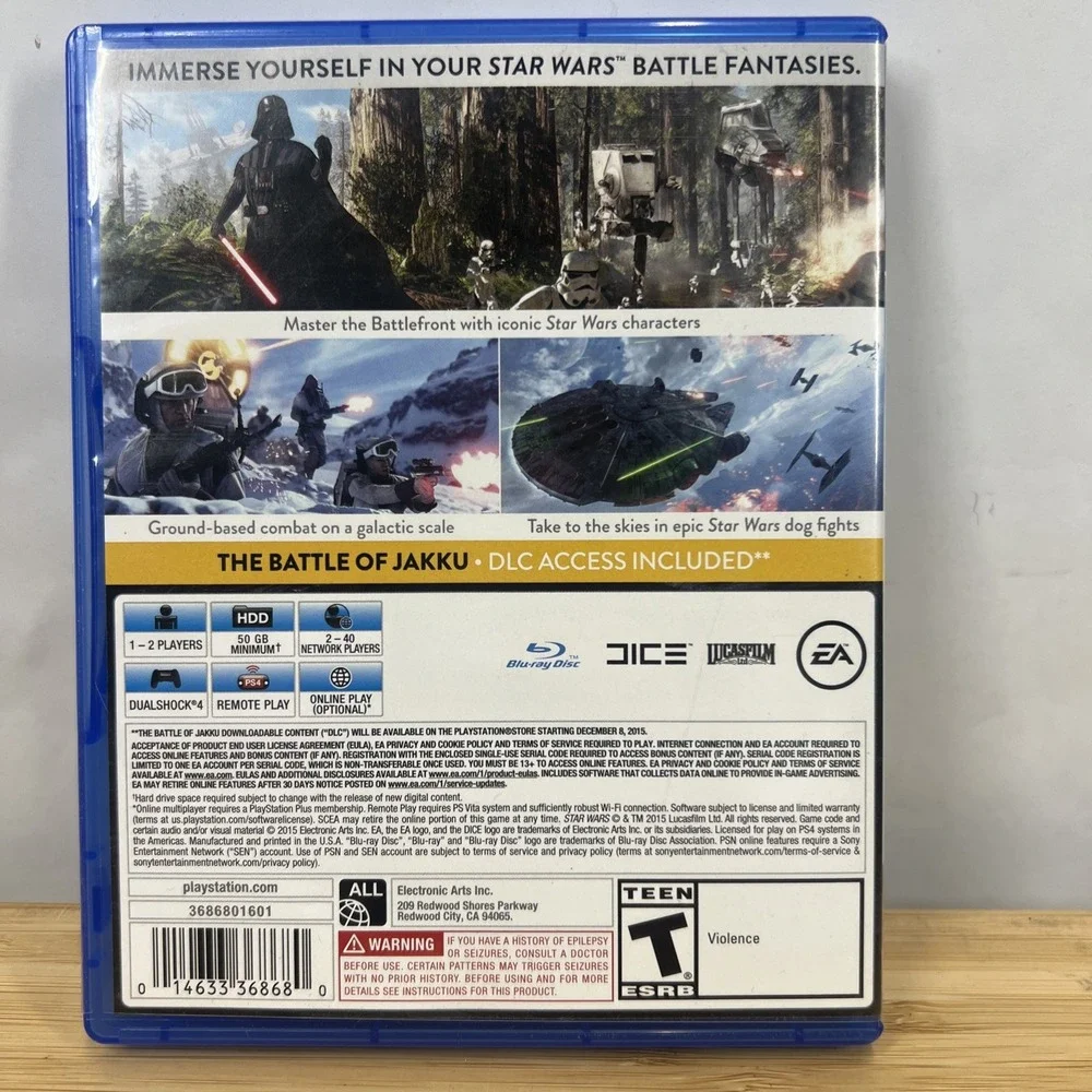 Star‎ wars Battlefront Deluxe Walmart Edition PS4 PlayStation 4 - Complete CIB