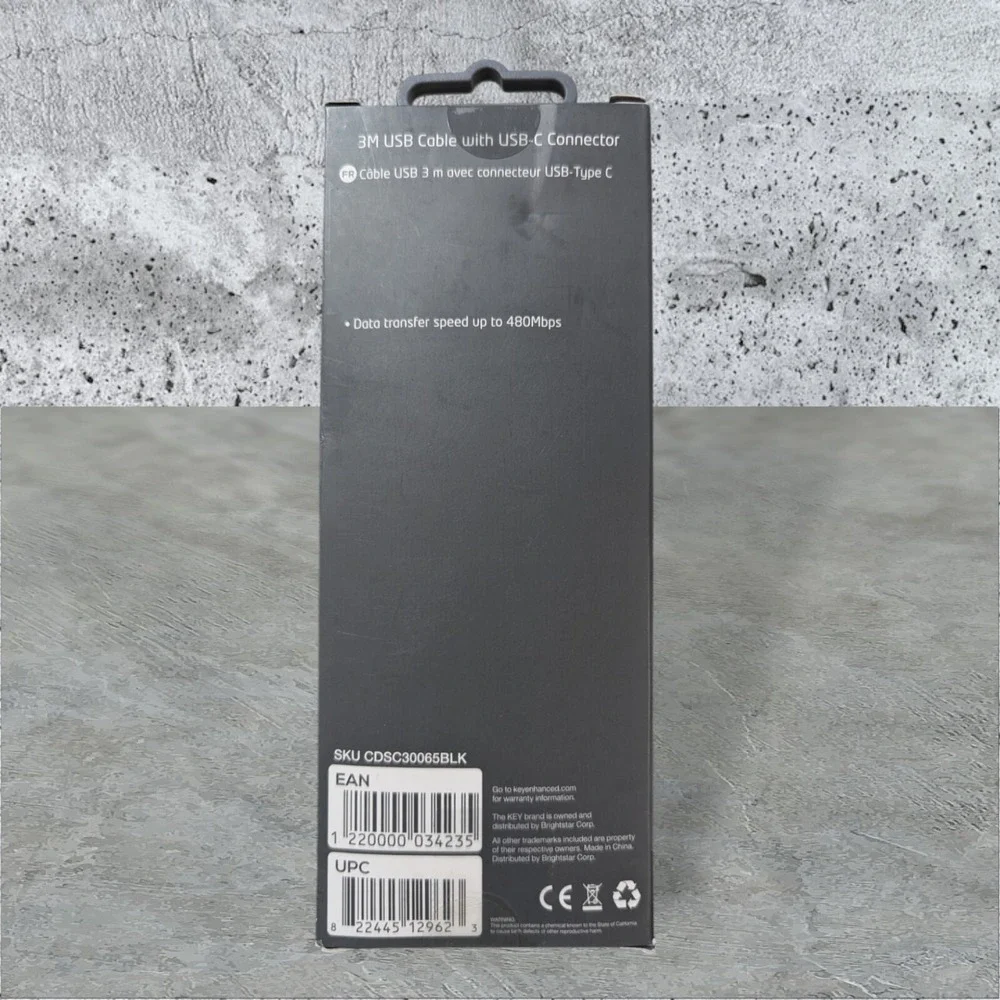 Q2. Key 480Mbps 10 Feet Charge &‎ Sync 3m Cable With USB-C Connector