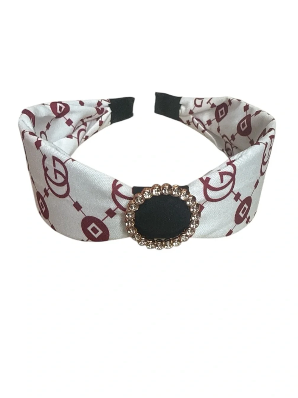 Fashion Geometric Rhinestone Padded Headband NWOT