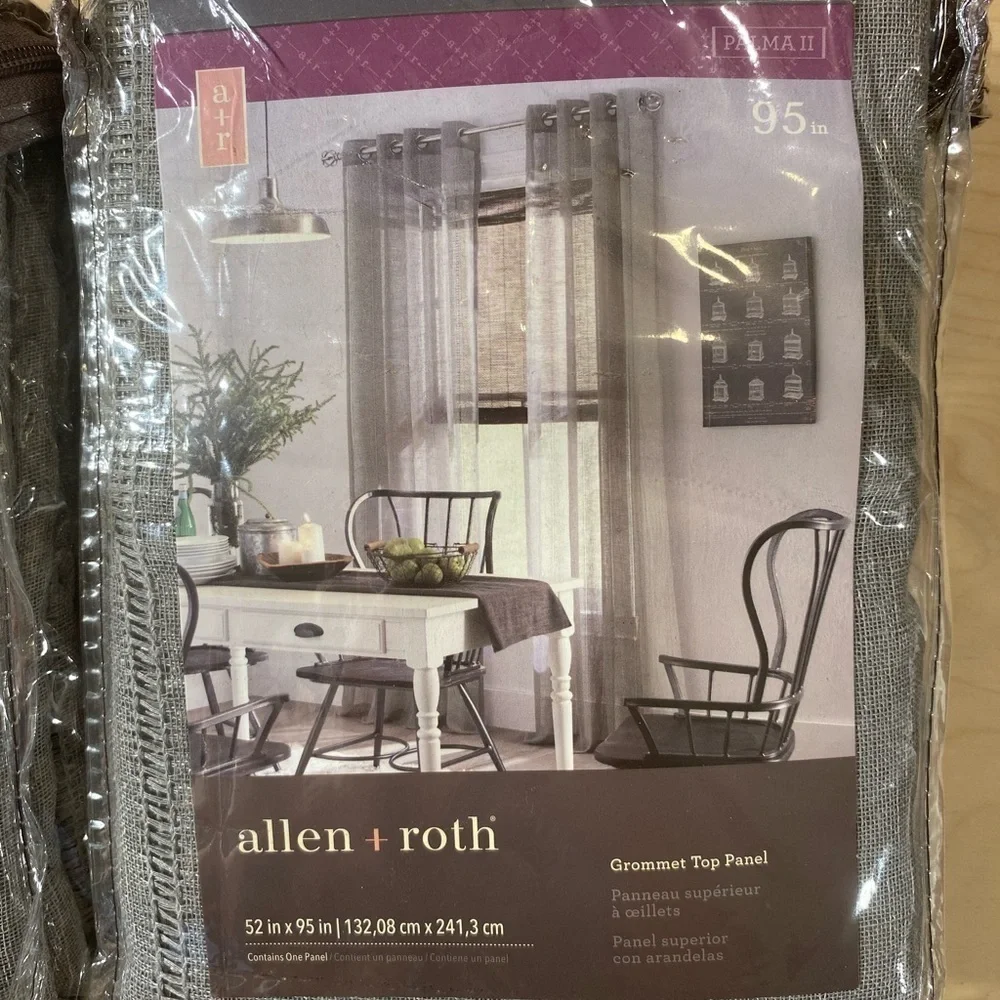2 Sets Allen + Roth Grommet Top Panel 52 in x 95 in (BO)