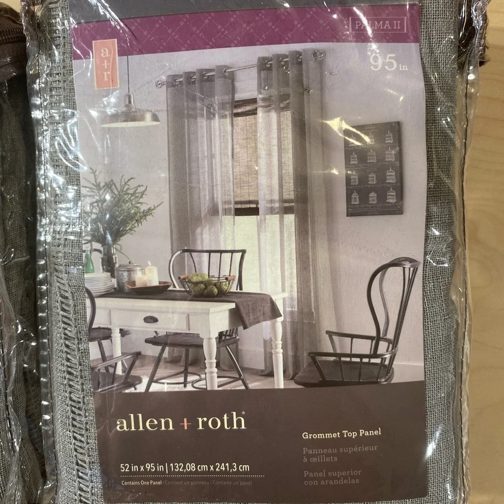 2 Sets Allen + Roth Grommet Top Panel 52 in x 95 in (BO)