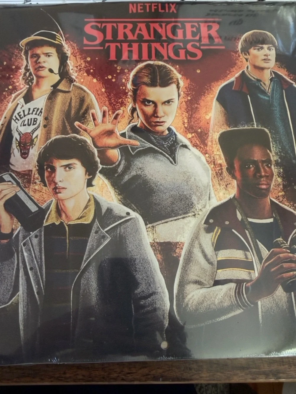 Netflix Stranger Things calendar- Red, Black, Orange Artwork