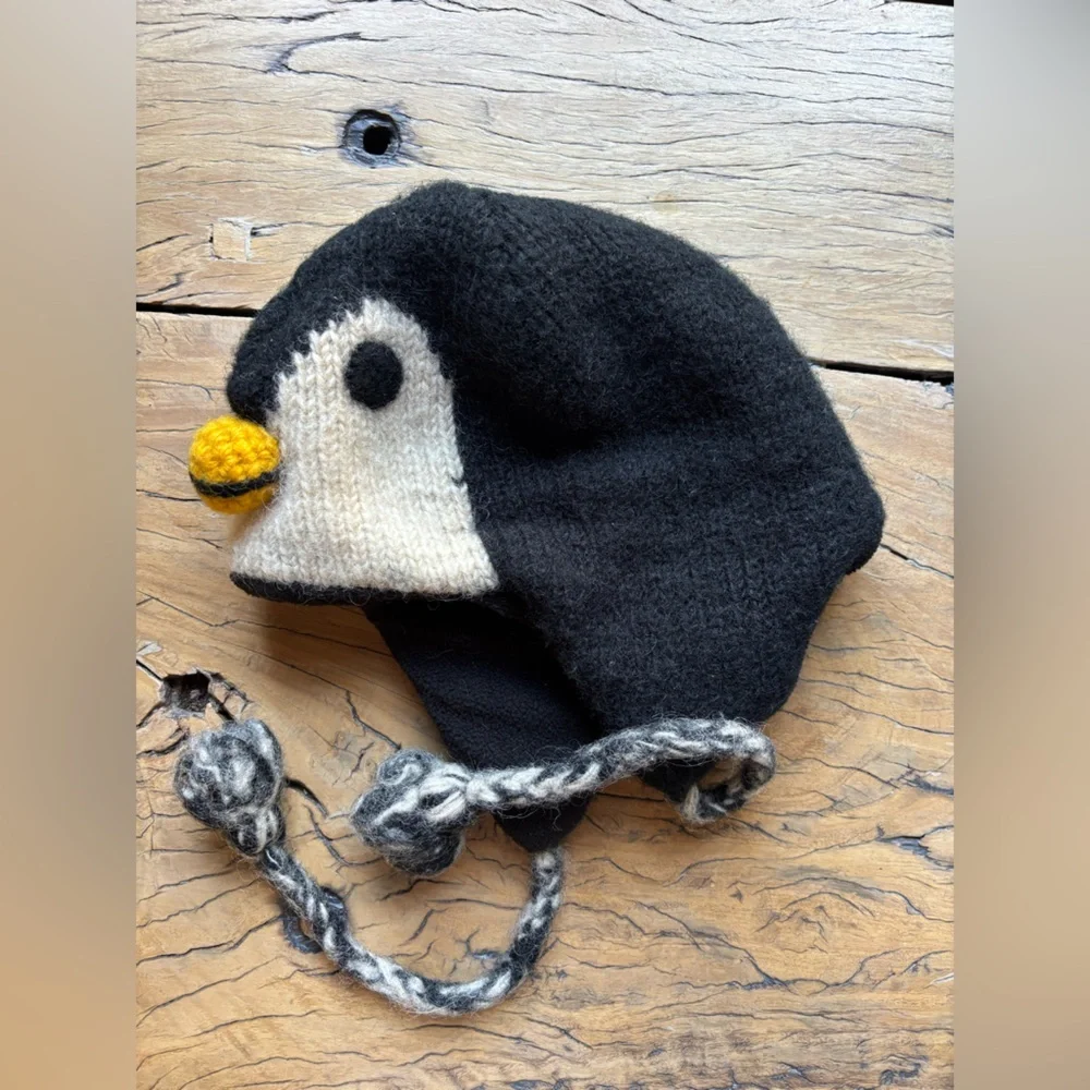 Handmade wool penguin