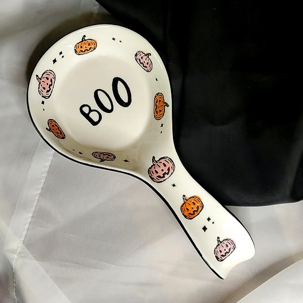 NEW- Halloween‎ Boo Spoon Rest