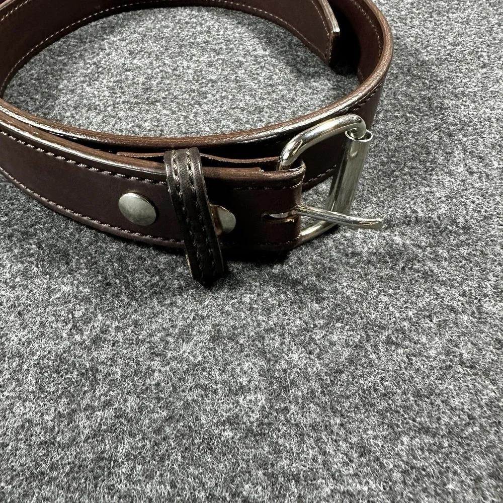 BIGFOOT GUN BELT HEAVY BROWN LEATHER MENS SIZE 44, PANT SIZE 40