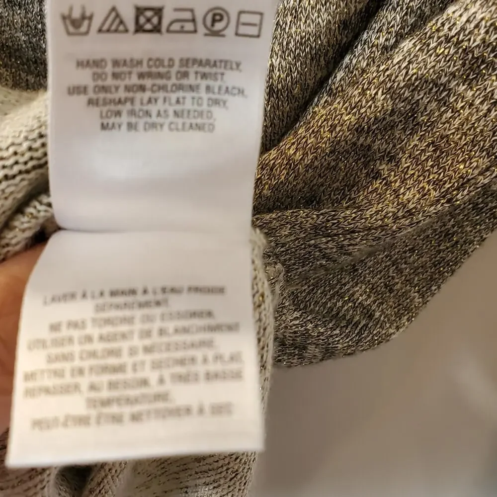 Deletta anthropologie metallic