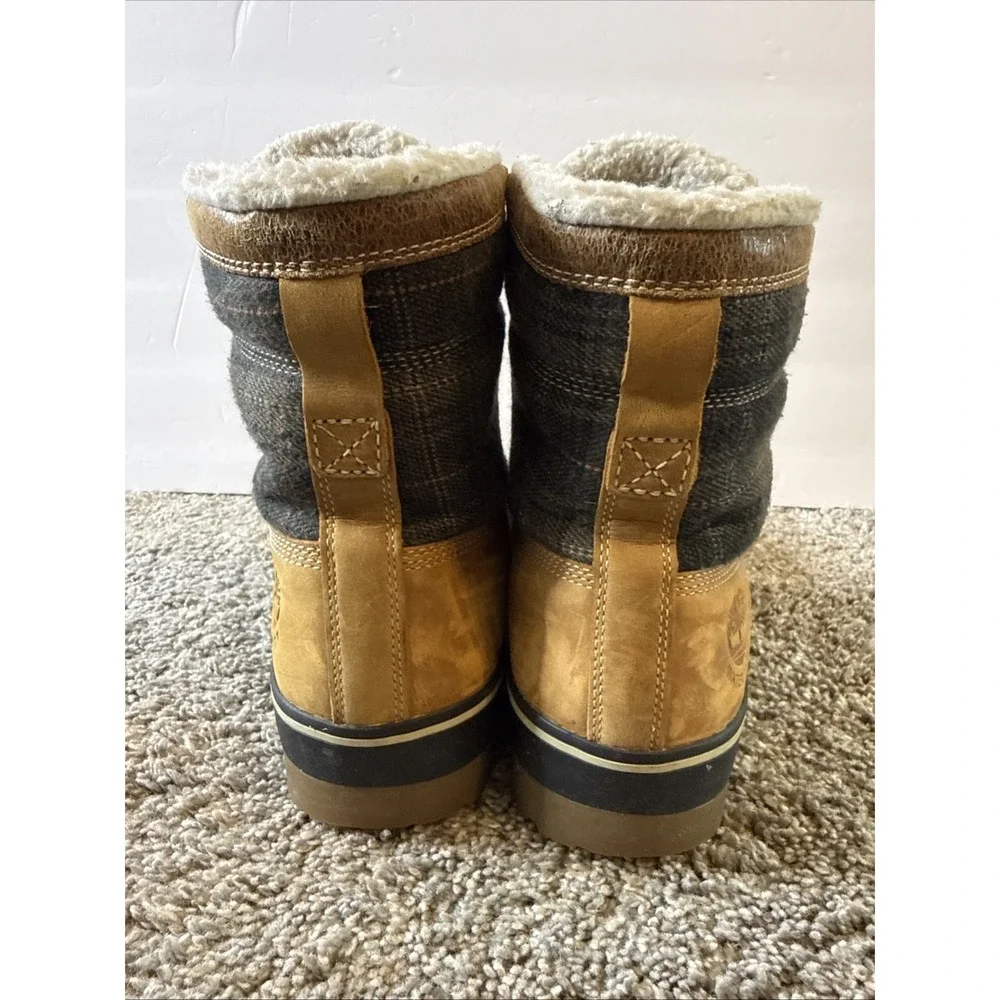 Timberland Men's Spruce Mountain Insulated Waterproof Boots Wheat Mid Size 9