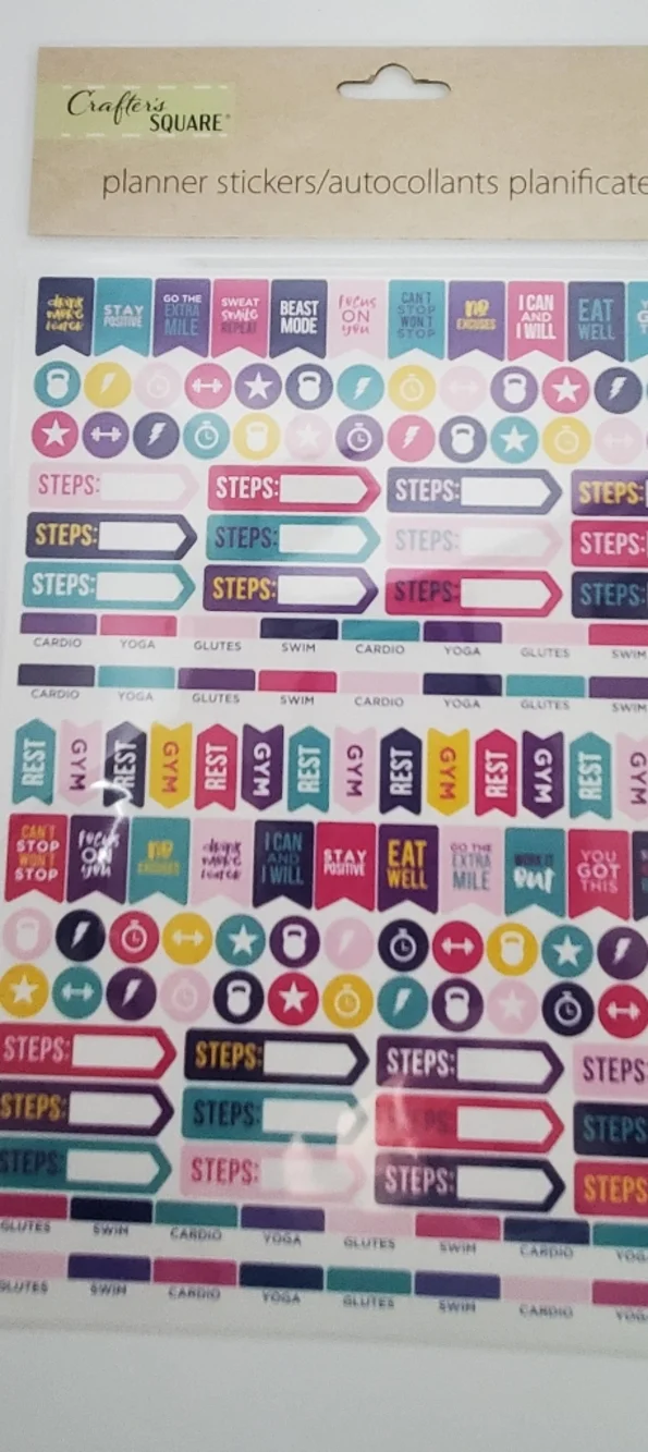 Colorful Planner Sticker Sheets - Bright Multicolor 9 Packs 300 Each Sticker