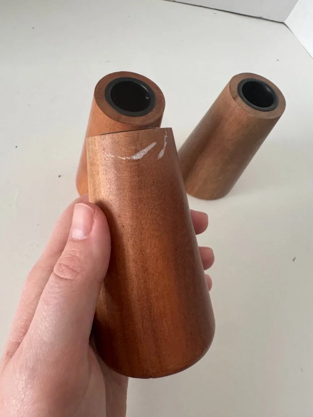 Crate&Barrel wood taper