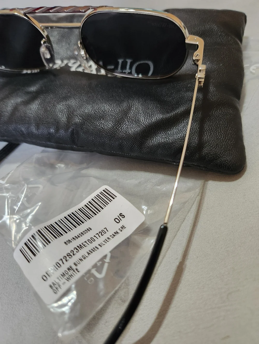 Off-White Baltimore Sunglasses Silver Metal