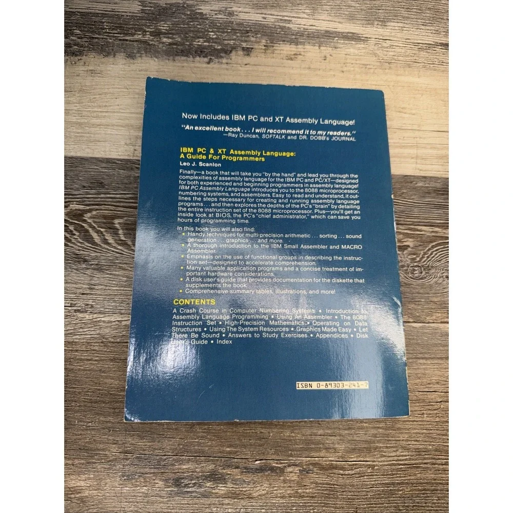 IBM PC Assembly Language a Guide for Programmers by Leo J. Scanlon 1983 SC