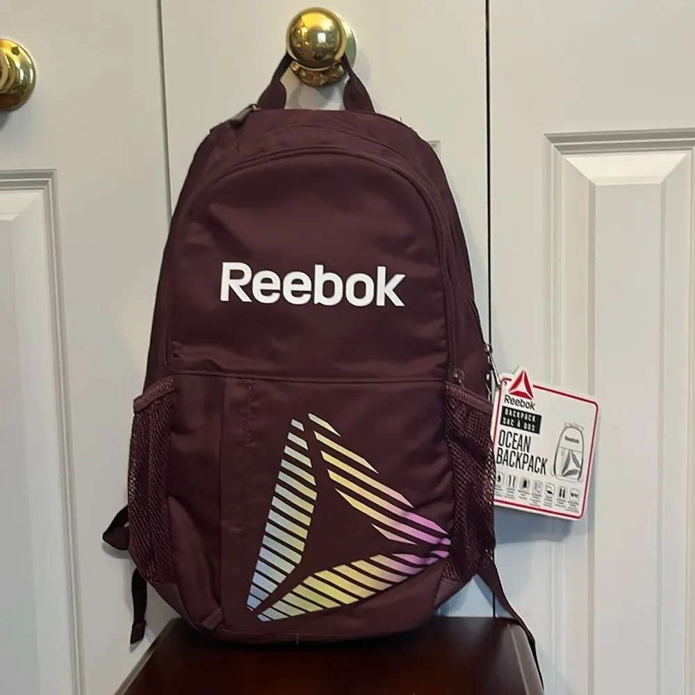 Reebok Ocean Backpack Water Resistant Device Storage Tech Bag Unisex NWT NEW