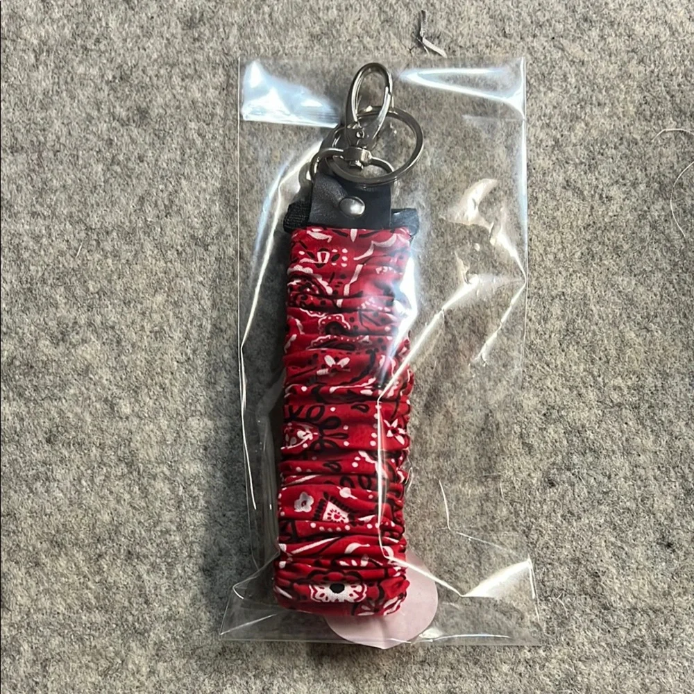 Bandana Print Keychain Wristlet Fabric‎ Key Ring Fob Cute Gift Accessory