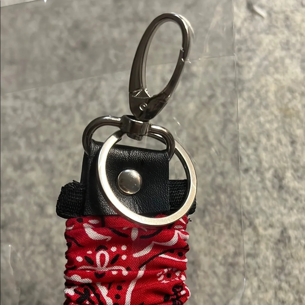 Bandana Print Keychain Wristlet Fabric‎ Key Ring Fob Cute Gift Accessory
