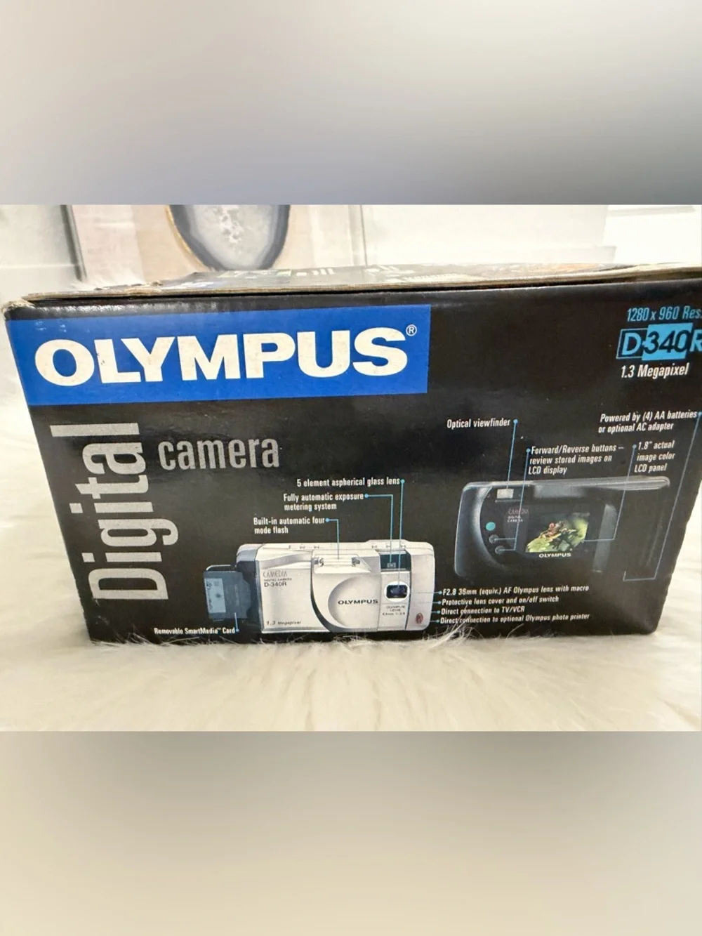Olympus Camedia D-340R Silver Point-and-Shoot Digital Camera with Accessories