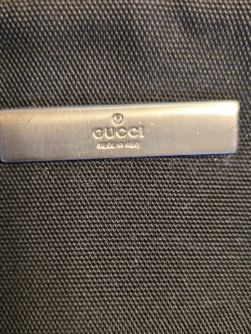 Gucci black canvas