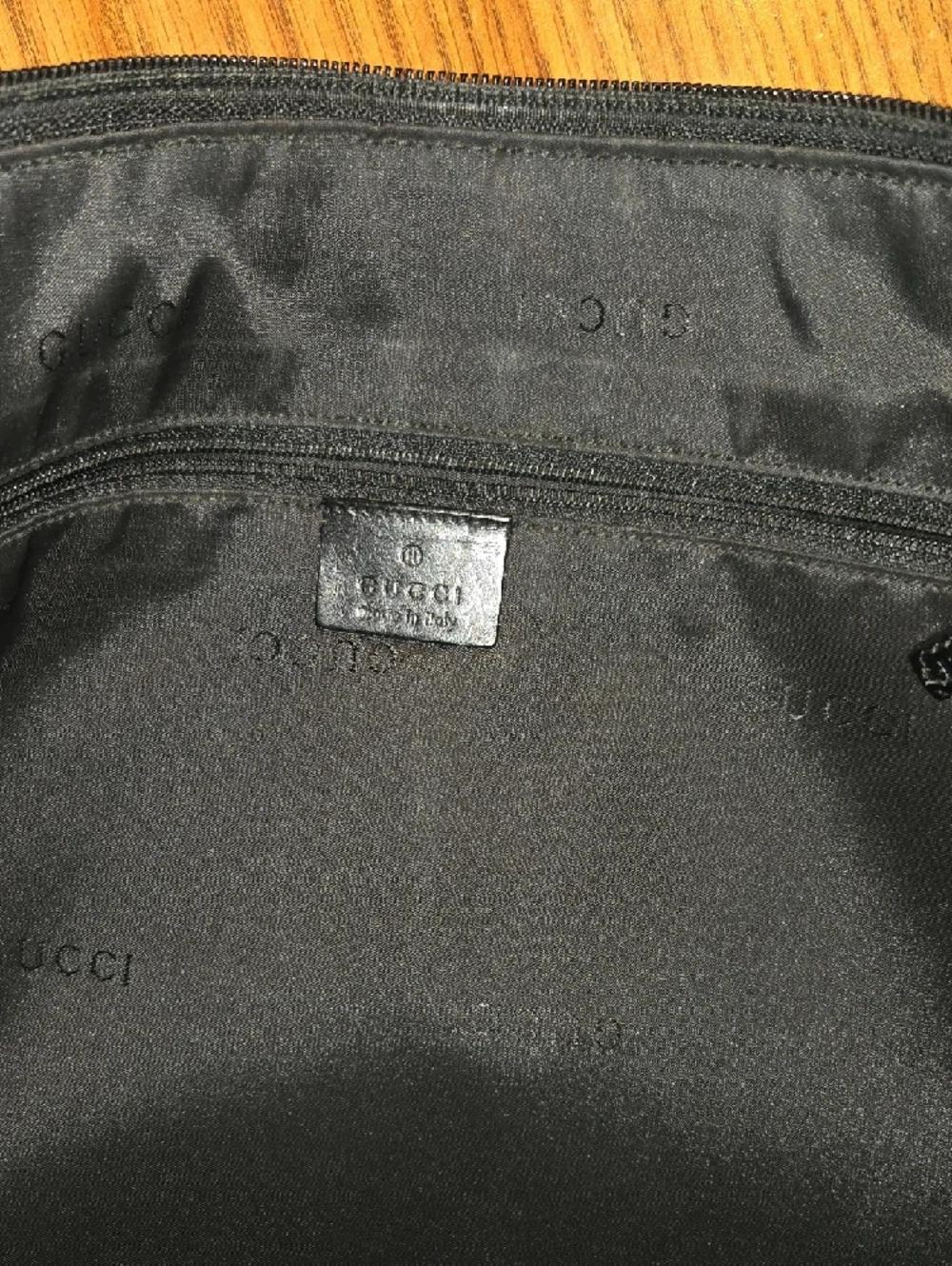 Gucci black canvas