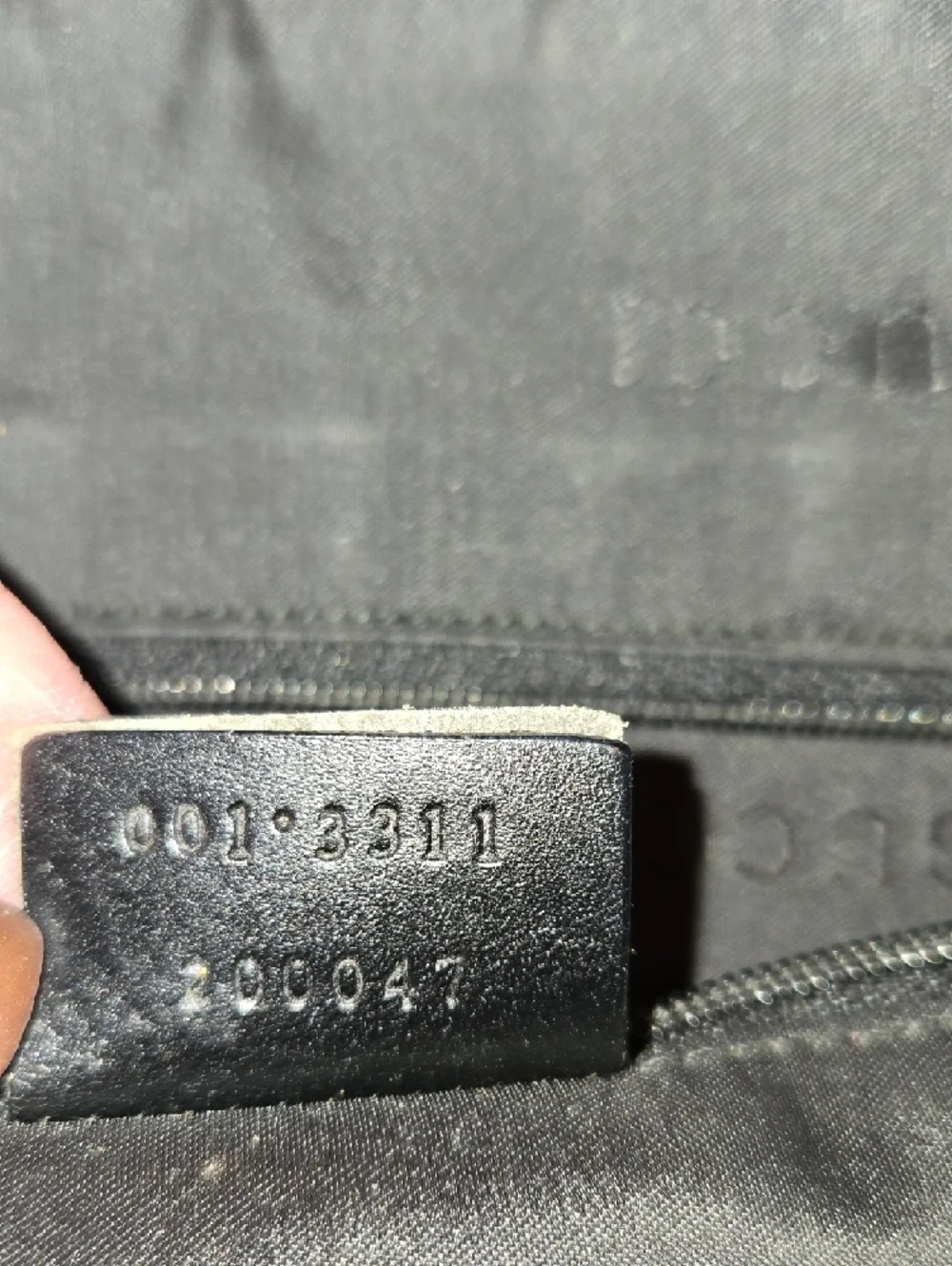 Gucci black canvas