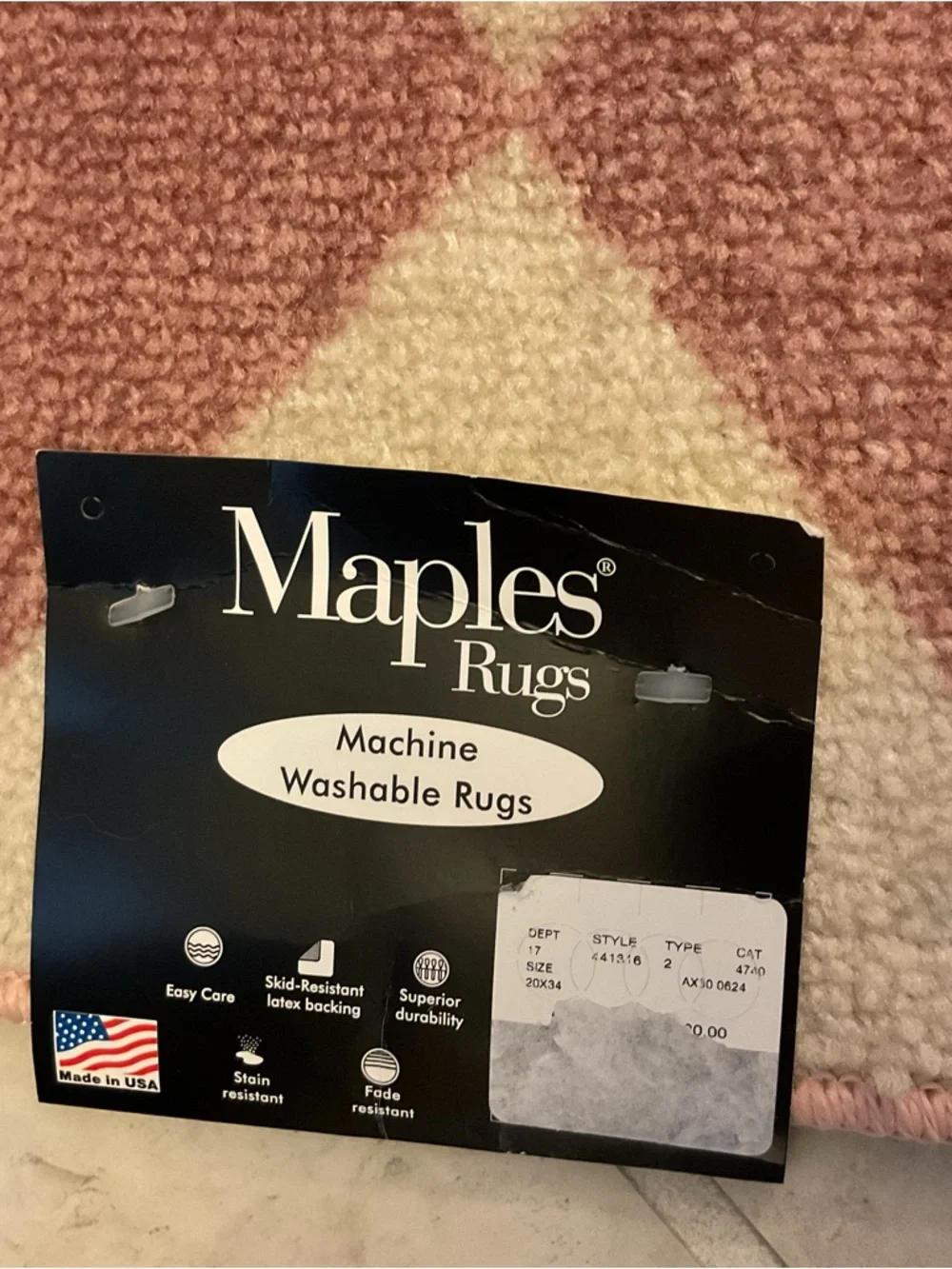 Maples rug geometric