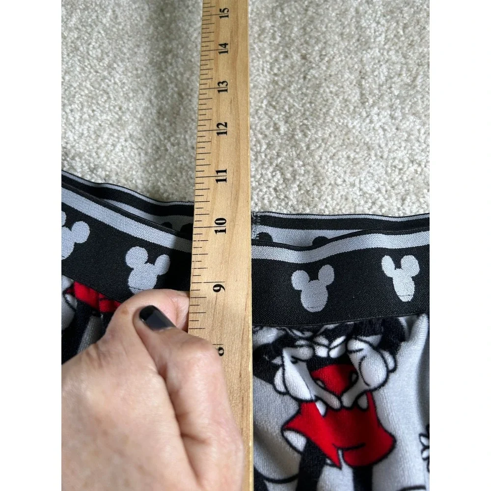 Disney Mickey‎ Mouse Women's Sleepwear Pants Medium Gray Red Polyester