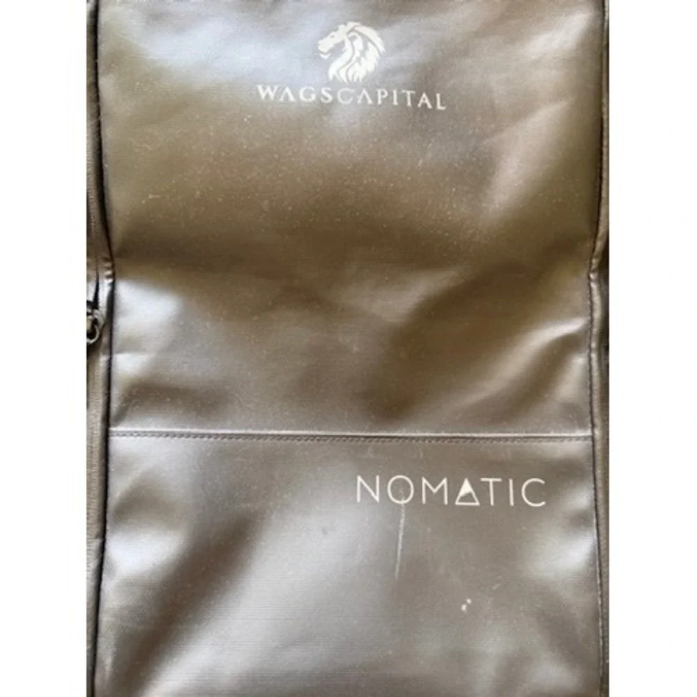 Nomatic Travel Backpack Black Laptop Bag Wags Capital Logo 20L-30L Expandable