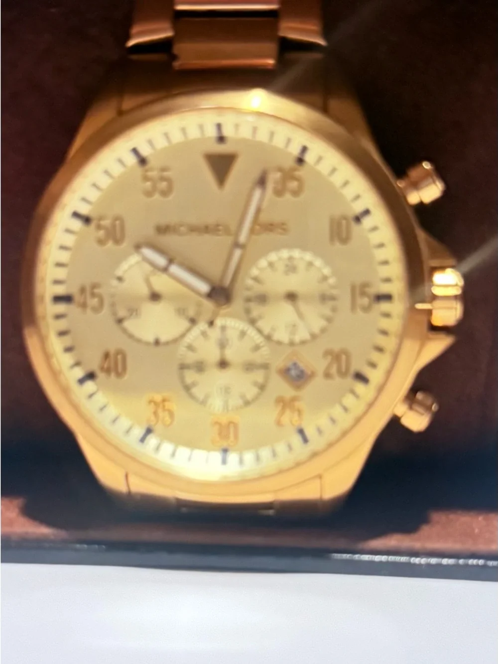 Michael Kors Gage Chronograph Gold-Tone Men’s Watch MK8491 – STUNNING!