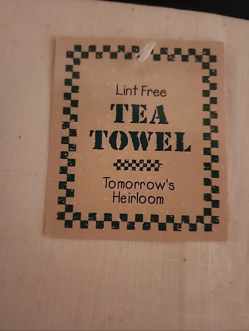 New Could be Vintage Lint Free Tea Towel, Tomorrow's Heirloom, Set Of 3, Mervyns