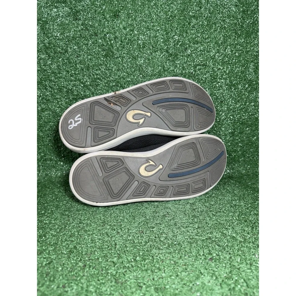 Olukai Men Size 10 MOKU Pae Black White Mesh Slip On Comfort Shoe Casual Sneaker