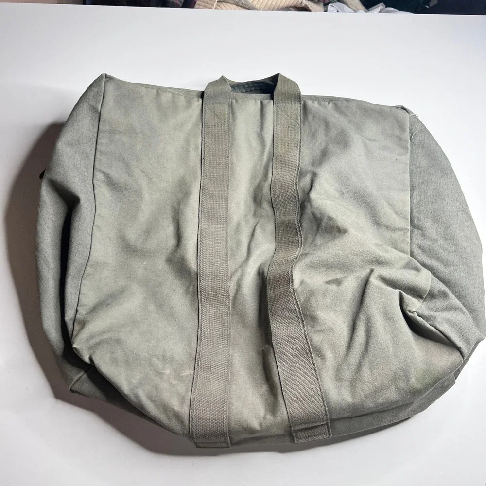 Vintage 1988 US Military Kit Bag Flyers Canvas Aviator Flight Duffel 80s