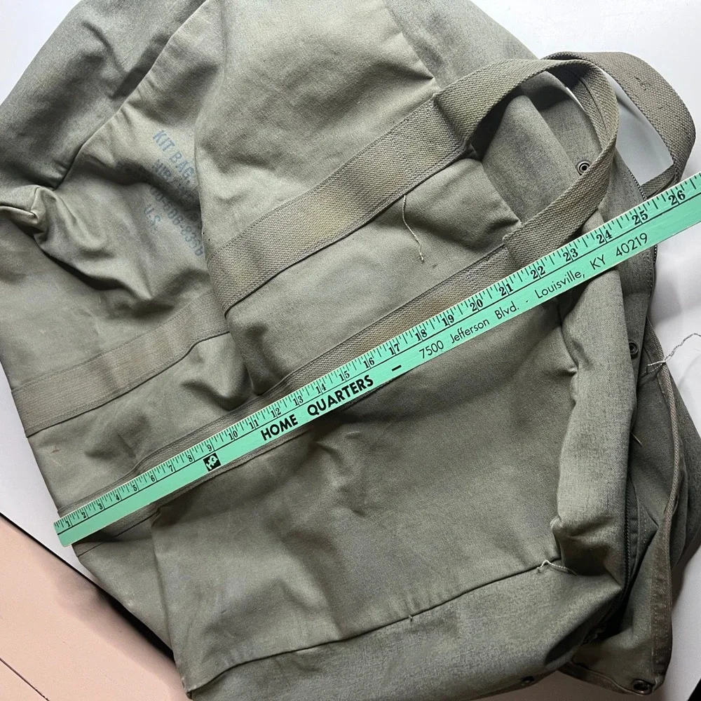 Vintage 1988 US Military Kit Bag Flyers Canvas Aviator Flight Duffel 80s