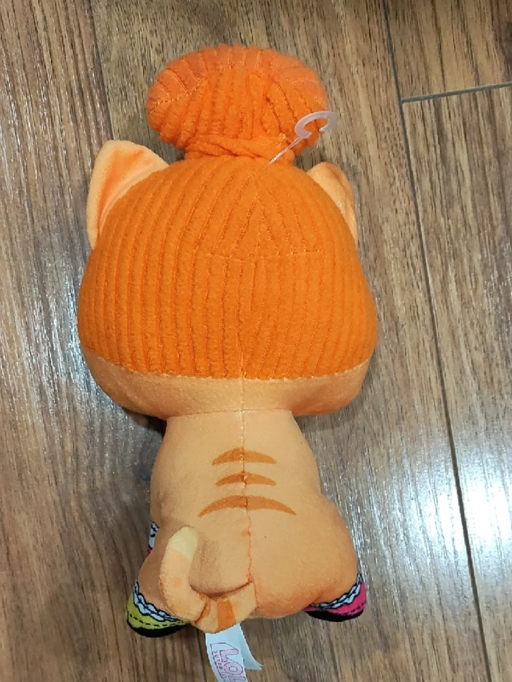 L.O.L. Surprise! Orange Plush Cat Toy with Purple Hair