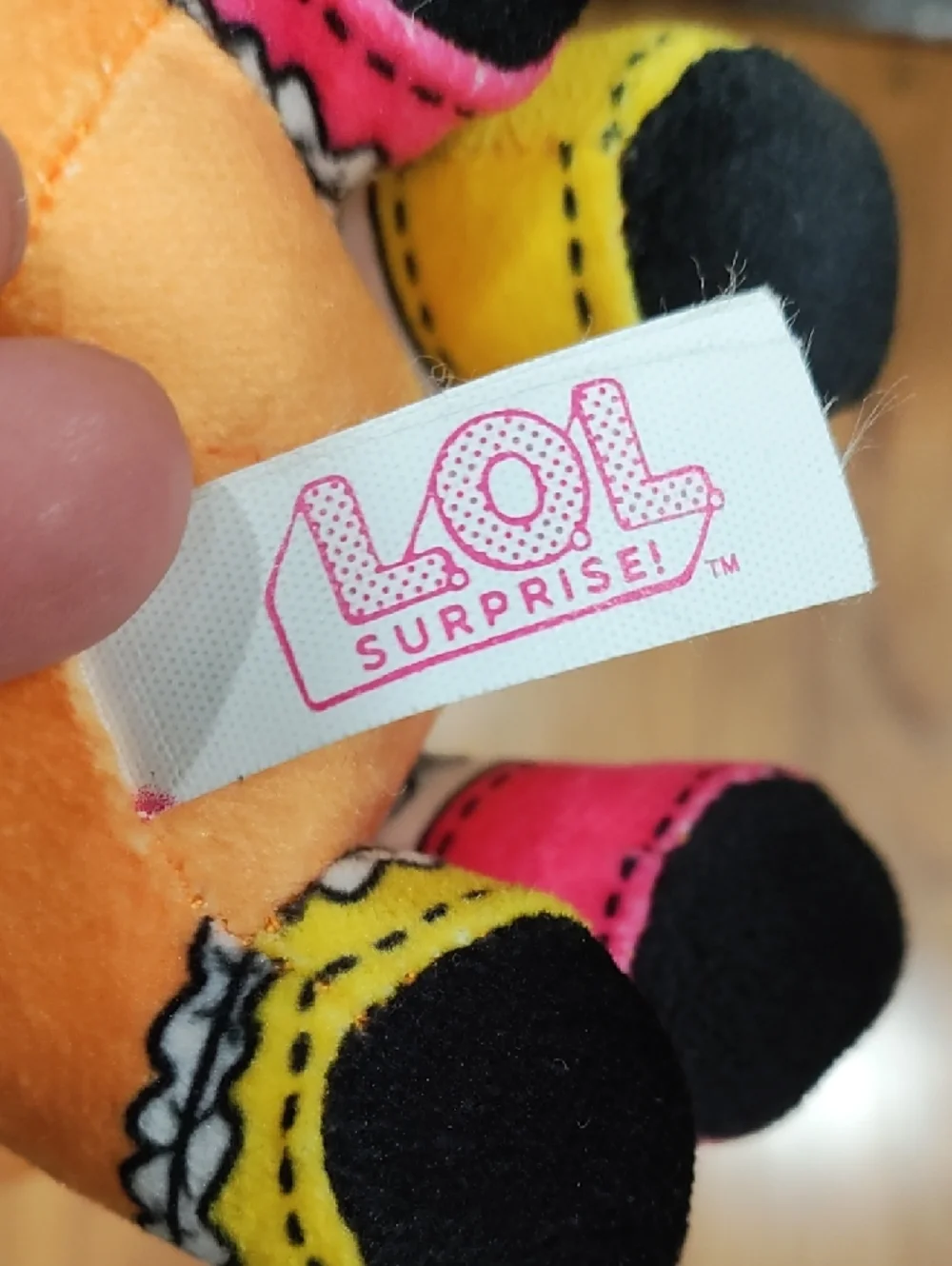 L.O.L. Surprise! Orange Plush Cat Toy with Purple Hair