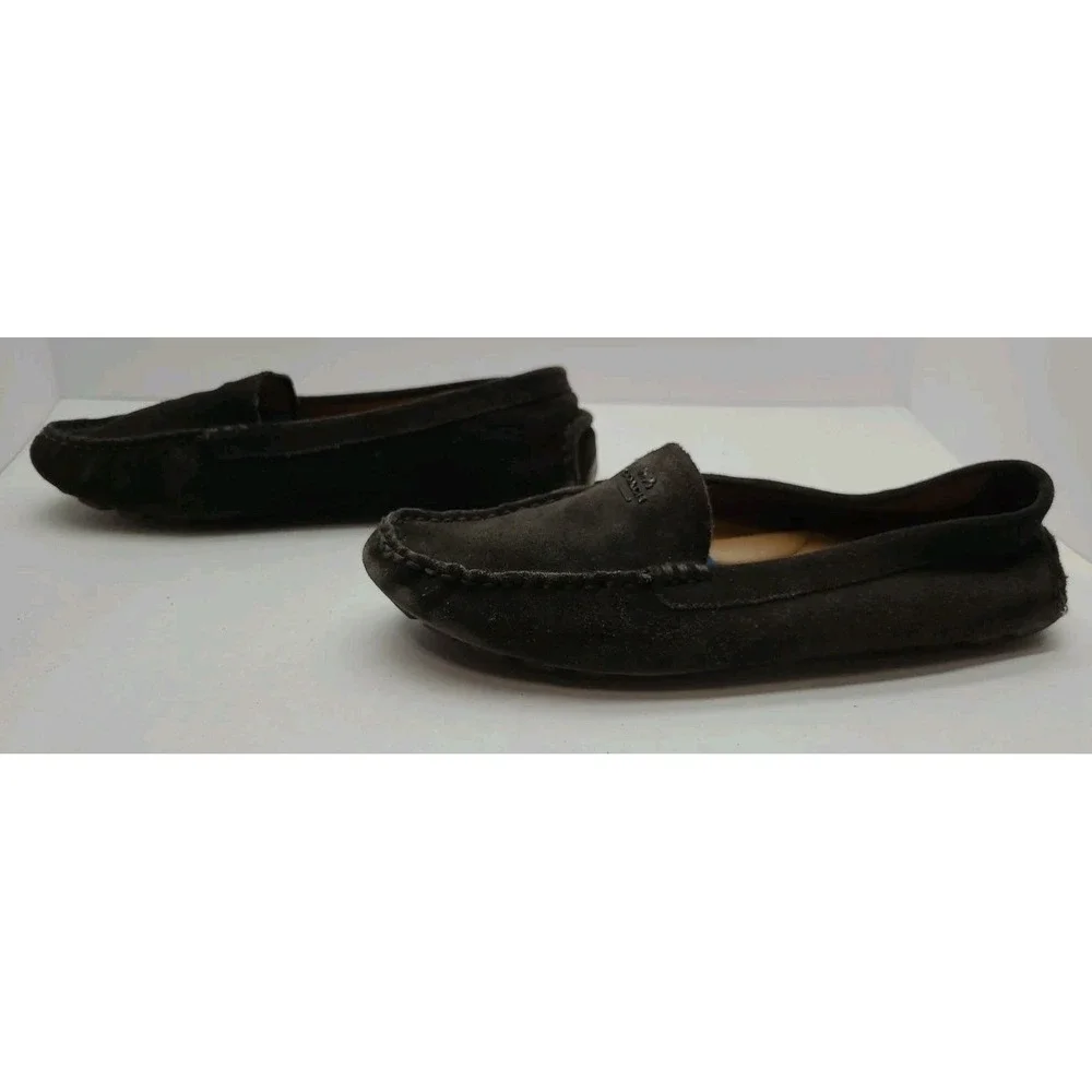 Coach Amber Brown Moccasins Coach New‎ York Carriage Logo Size 7.5 B