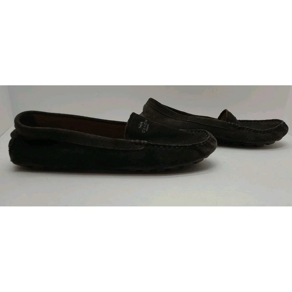 Coach Amber Brown Moccasins Coach New‎ York Carriage Logo Size 7.5 B
