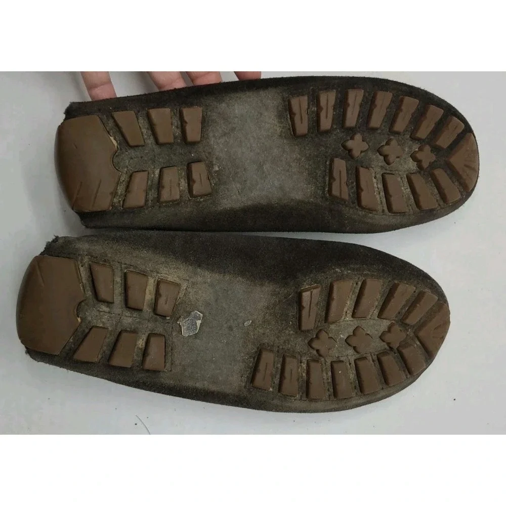 Coach Amber Brown Moccasins Coach New‎ York Carriage Logo Size 7.5 B