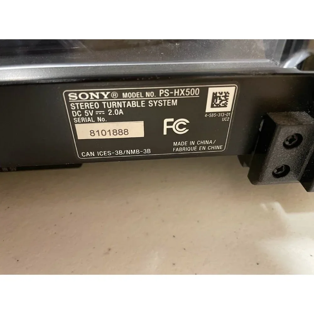 Sony Stereo Turntable System PS-HX500 Record & Edit DSD Ripping Excellent Sound!