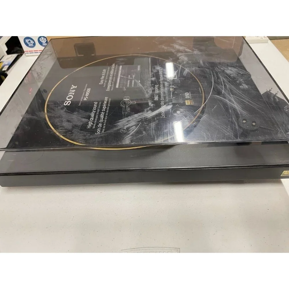Sony Stereo Turntable System PS-HX500 Record & Edit DSD Ripping Excellent Sound!