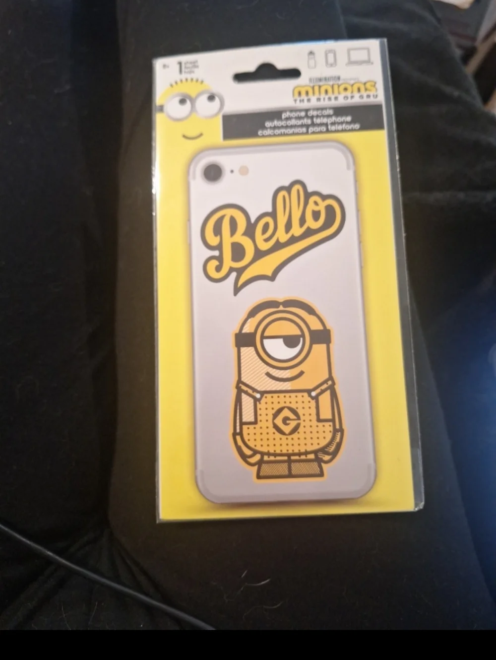 Bello Minion Phone Decal Sticker - Yellow