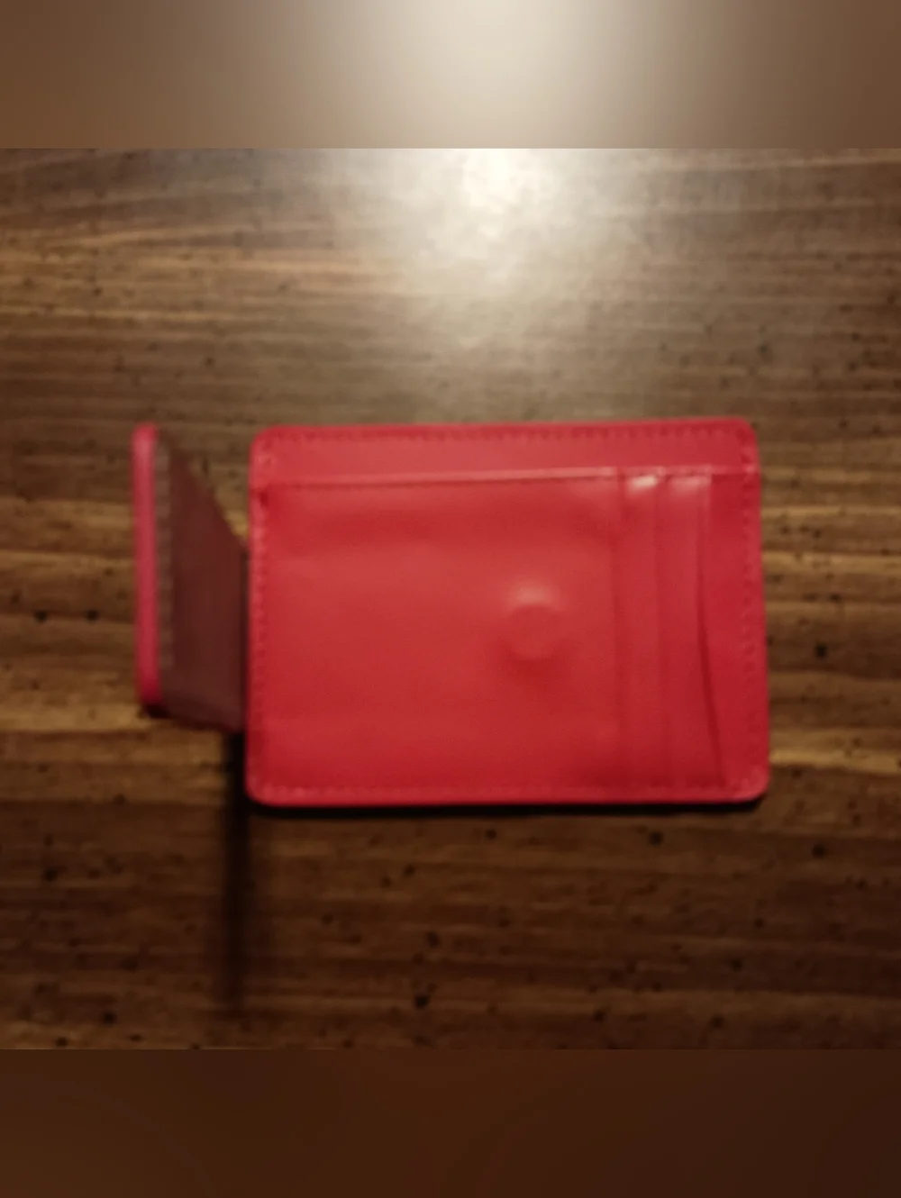 COOKIES WALLET - Red // Money Clip and Card Holder NWT Fashion ID Window Pocket