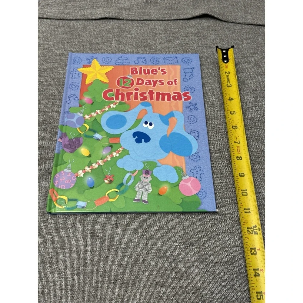 Vintage 2002 Blues Clues 12 Days Of Christmas Hardback Childrens Book
