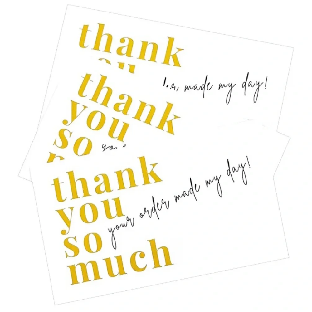 25 Count Thank You So Much 2” x 3.5” Business Card Sized Thank You Cards