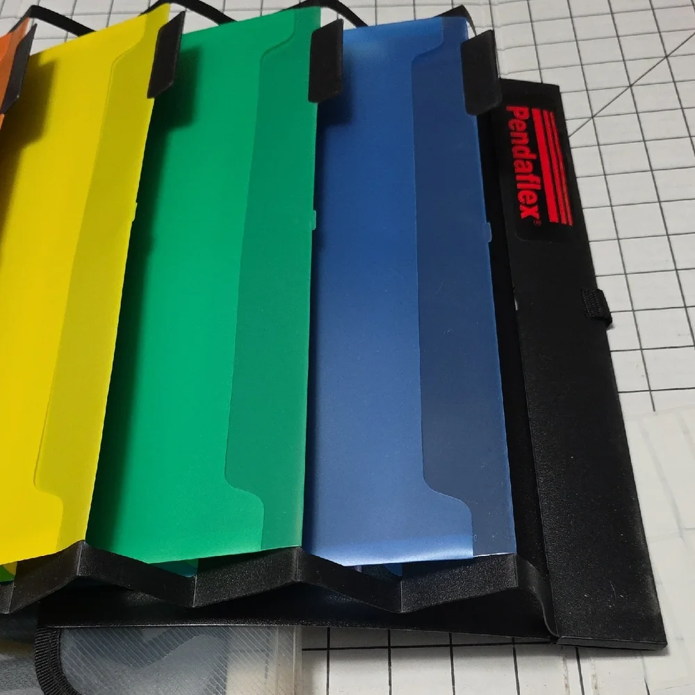 Pendaflex Desk Free Hanging Organizer With Case, 1/3 Tab, 6 Pockets, Letter NWOT